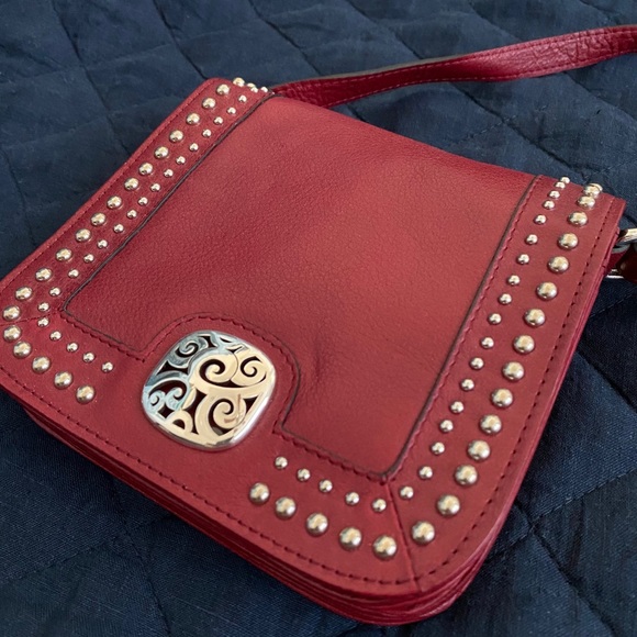 Brighton Red Crossbody Bag with Silver Accents - Picture 11 of 11